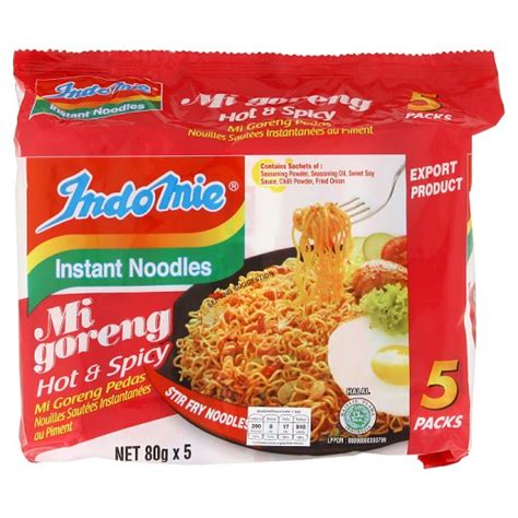 Indomie Mi Goreng Hot Spicy Noodles Instant Noodles G X Sachets Asiansnacks