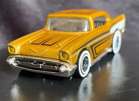 Hot Wheels 1957 57 Chevy Gold Chevy Bel Air 2022 New Mint Loose £524 Picclick Uk