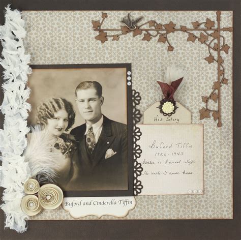 Heritage Scrapbook Layout Scrapbook Studio, Vintage Scrapbook ...