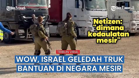 Pasukan Israel Diduga Geledah Truk Bantuan Kemanusiaan Untuk Gaza Di