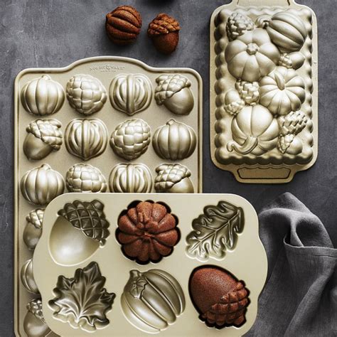 Nordic Ware Fall Cakelet Pan Seasonal Cake Pan Williams Sonoma