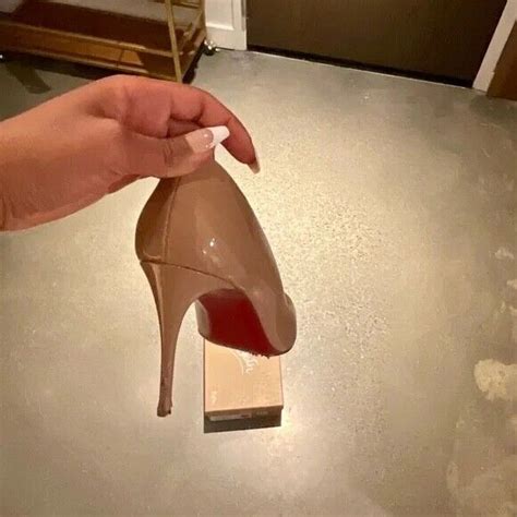 Christian Louboutin Pigalle Follies Nude 85mm Patent Gem