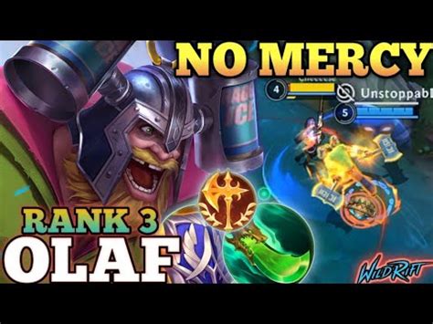 OLAF 1 VS 9 UNSTOPPABLE MVP PLAY SEMI TANK KILLER BUILD TOP 3 GLOBAL