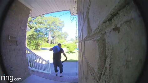 Ring Doorbell Catches Police Running After Thief Youtube