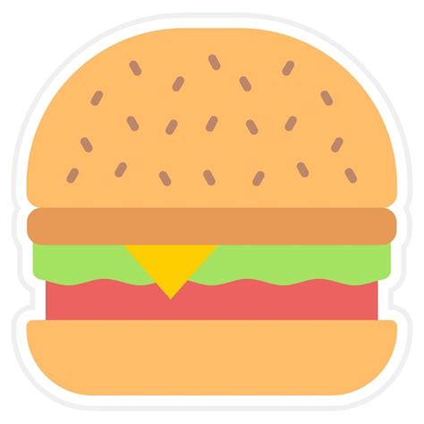 El Icono De La Hamburguesa Vector Premium