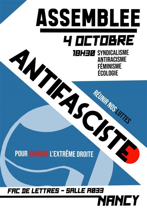 Prochaine Assembl E Antifasciste La Horde