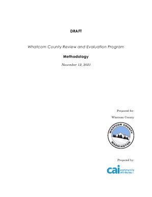 Fillable Online Whatcom County Review And Evaluation Program