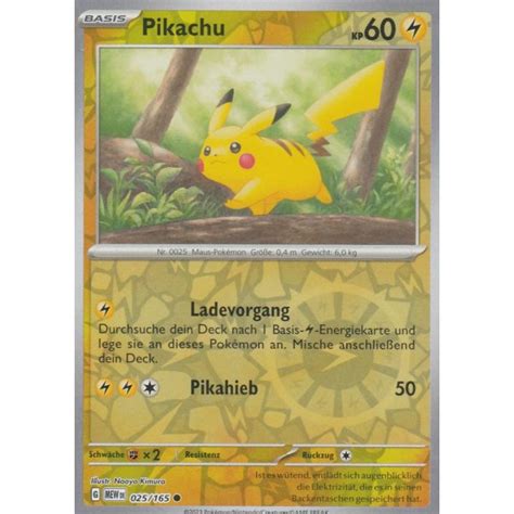 Pikachu Reverse Holo Mew Pokemon Karte G Nstig Kaufen