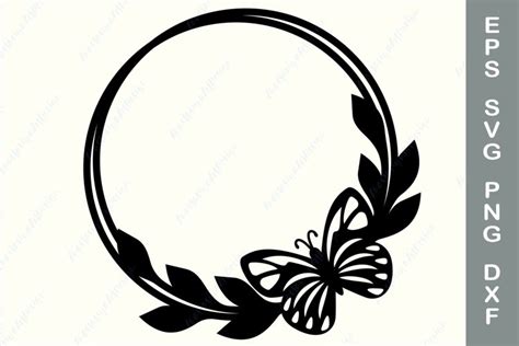 Wreath Cake Topper Svg