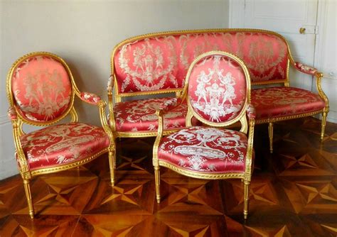 Claude S N Salon En Bois Dor D Poque Louis Xvi Canap Paire De