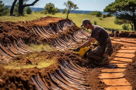 Premium Photo | Grader creating a berm for erosion control Best grader ...