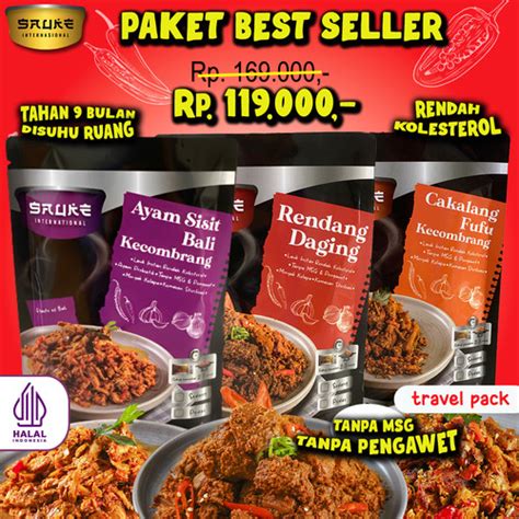 Promo Sauke Lauk Siap Saji Paket Best Seller Travel Pack Lauk Instan