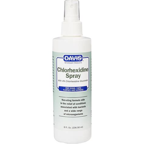 DAVIS Chlorhexidine Dog & Cat Spray, 8-oz bottle - Chewy.com