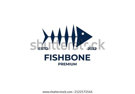 Fish Skeleton Logo Design Icon Seafood Stock Vector (Royalty Free) 2122572566 | Shutterstock