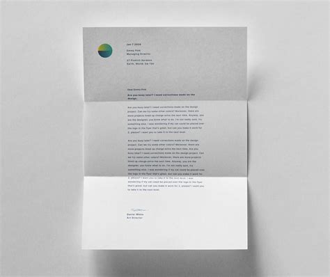 A4 Letterhead Mockup