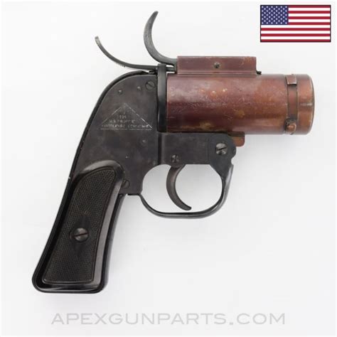 US A/N-M8 Pyrotechnic Flare Gun, Signal Pistol, WWII 1942, Eureka ...