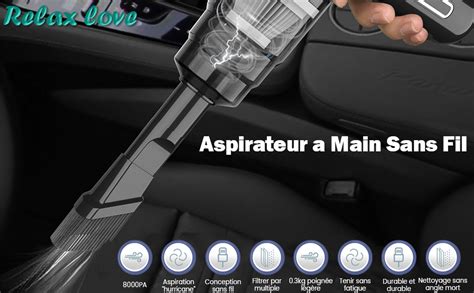 Mini Aspirateur A Main Voiture Sans Fil Portable Rechargeable Par USB