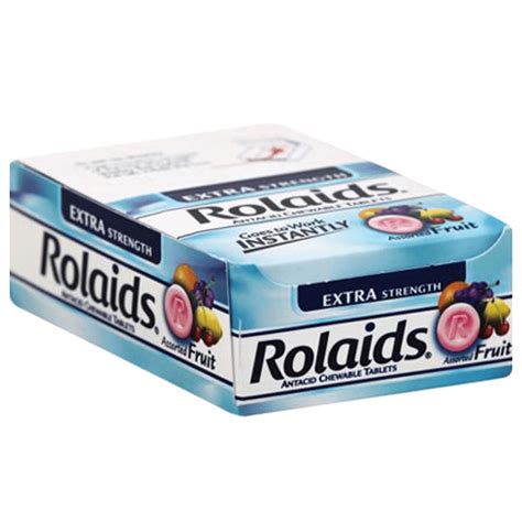 Rolaids Assorted Fruit Extra Strength Heartburn Acid Indigestion Fast