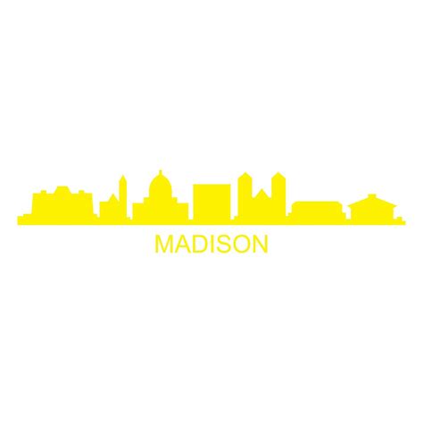 Madison skyline on white background 4433456 Vector Art at Vecteezy