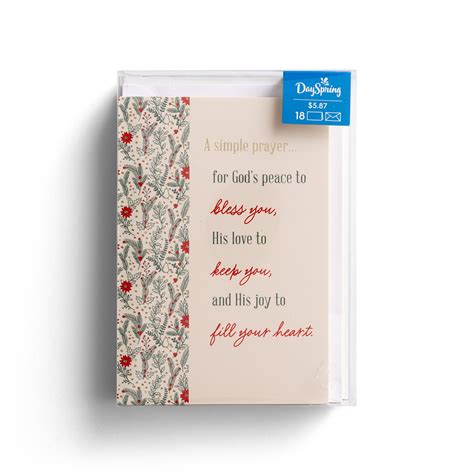 DaySpring 18 Inspirational Christmas Boxed Cards, Christmas Prayer ...