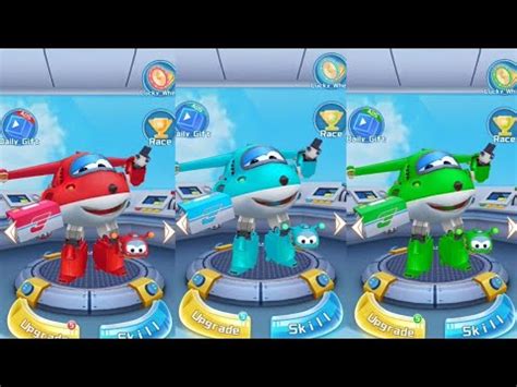 Super Wings Jett Run Jett Red Vs Jett Blue Vs Jett Green Gameplay