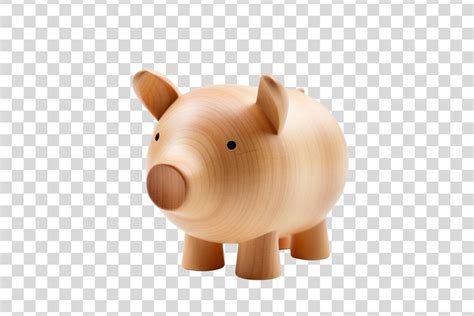 Wooden Pig Sculpture 2 Isolated Graphic by Whimsy Girl · Creative Fabrica