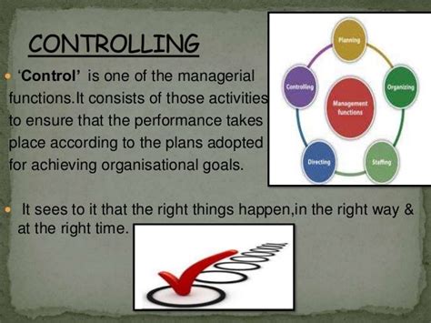 Controlling Management Functions Organisation Structure And Process