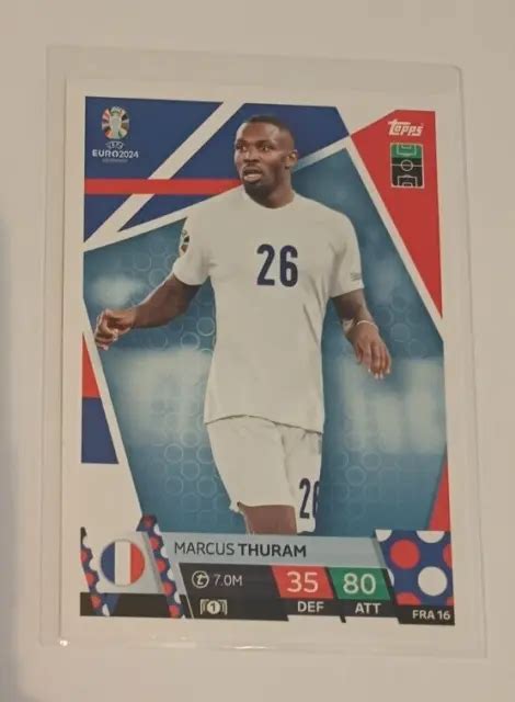 CARTE CARD CARTA NFRA16 Marcus THURAM FRANCE TOPPS MATCH ATTAX UEFA