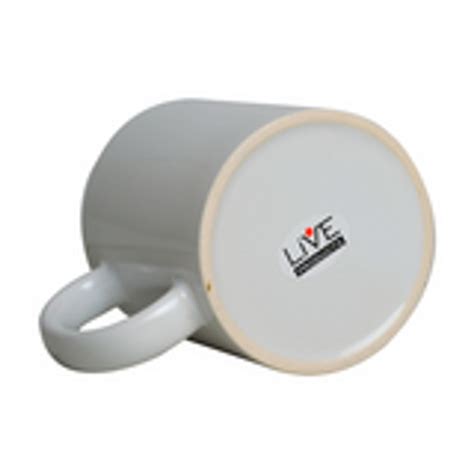 Caneca Branca Resinada Para Sublima O Live Aaa Ml Caixa C Und