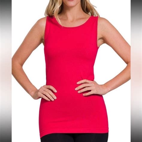 Zenana Outfitters Tops Zenana Classic Seamless Scoop Neck