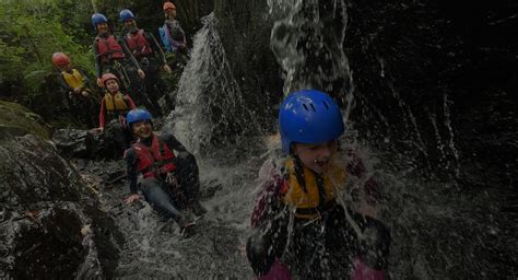 adventure activities  north wales canyon climb kayak