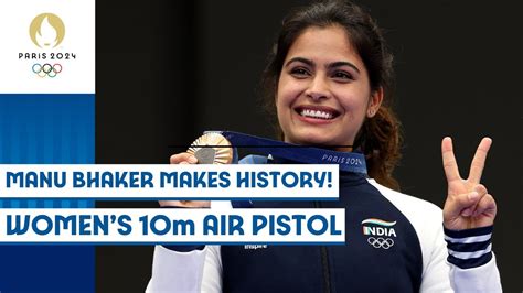 Manu Bhaker Wins Indias First Medal 🥉🇮🇳 Womens 10m Air Pistol