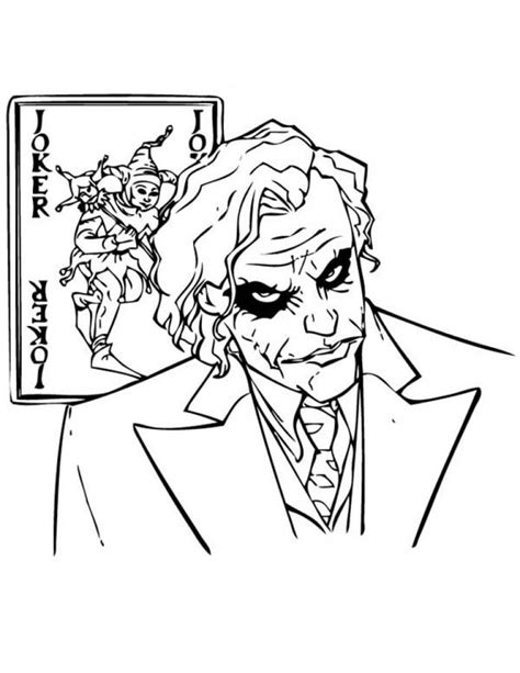 Dibujos Para Colorear Joker Imprimible Gratis Para Los Niños Y Los