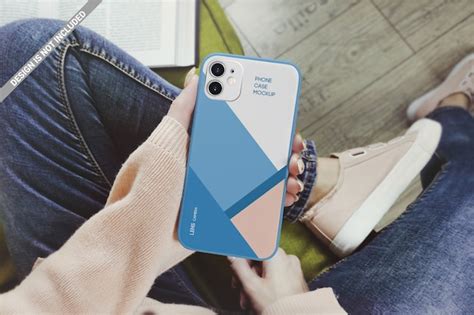 Premium Psd Woman Holding Smartphone Case Mockup