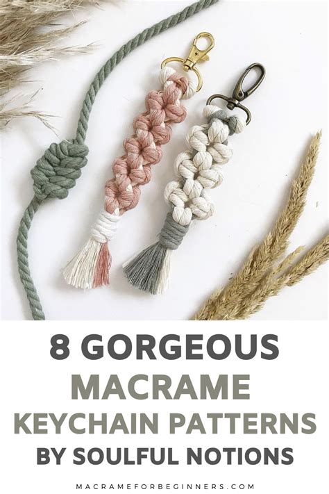 Step By Step Macrame Keychain Free Pattern Fold Each Of The Three Cm