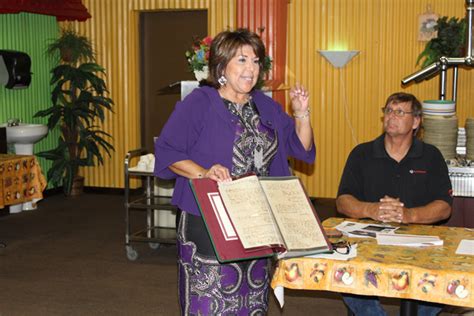 Cameron County Clerk Sylvia Garza Perez Presents To La Feria Chamber Of