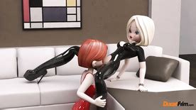 DucatFilm Presents Two Sexy Lesbian Babes In Latex Havin Cnn Amador
