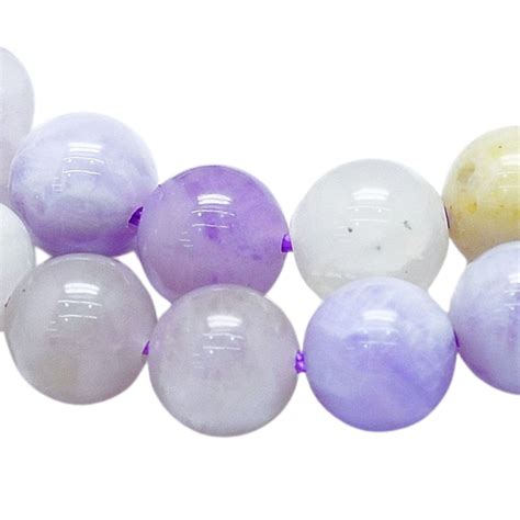 Fil De 58 Perles Rondes 6mm 6 Mm En Opale Violette