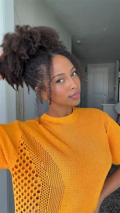 Kristina Manners On Instagram Messy High Puff 🤍 Super Easy To Achieve In 2024 Natural Hair