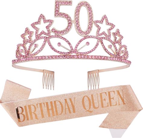 Kicosy 50th Birthday Decorations For Women 50 And Fabulous