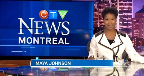 See Maya Johnson At The Ctv Anchor Desk Montreal Community Contact