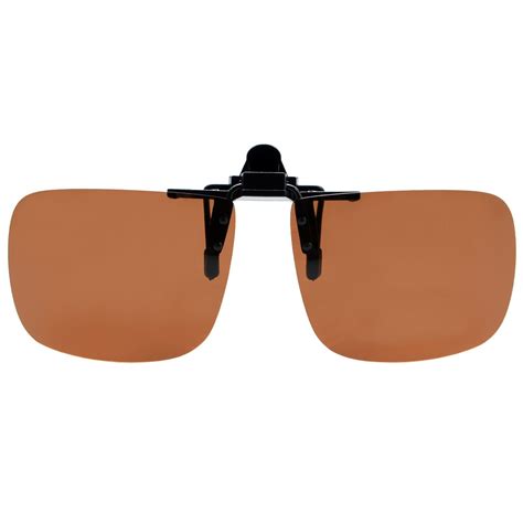 Square Flip Up Polarized Clip On Sunglasses Women Men 60mmx48mm