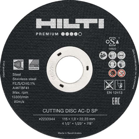 Ac D Sp Type Thin Cutting Disc Abrasives Hilti Saudi Arabia