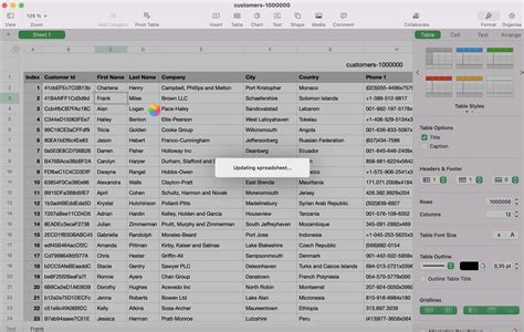 Apple Numbers maximum rows per spreadsheet - Datablist