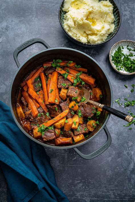 The Best Braised Beef Recipe This Tender And Flavourful Beef Braised In Red Wine With Carrots