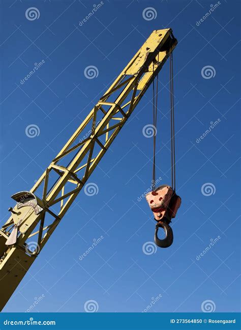 Old Crane Boom And The Hook Stock Photo Image Of Equipment Crane