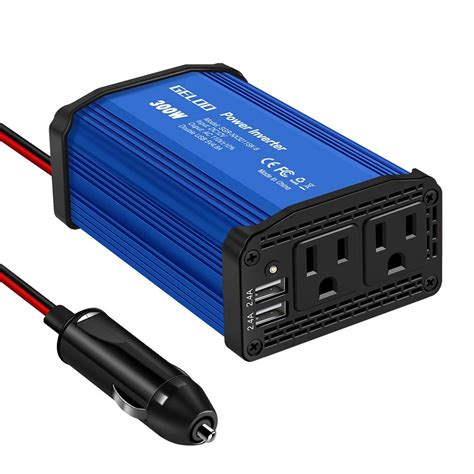 Buy 300w Power Inverter Dc 12v To 110v Ac Car Charger Converter With 4