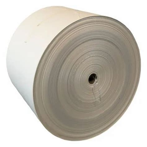 Plain White Pe Coated Paper Roll Gsm Gsm Single Side At Rs