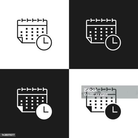 kalender ikon jadwal ilustrasi stok  gambar  kalender