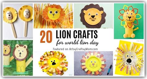 10 Cute And Easy Lion Crafts For Kids World Lion Day Crafts